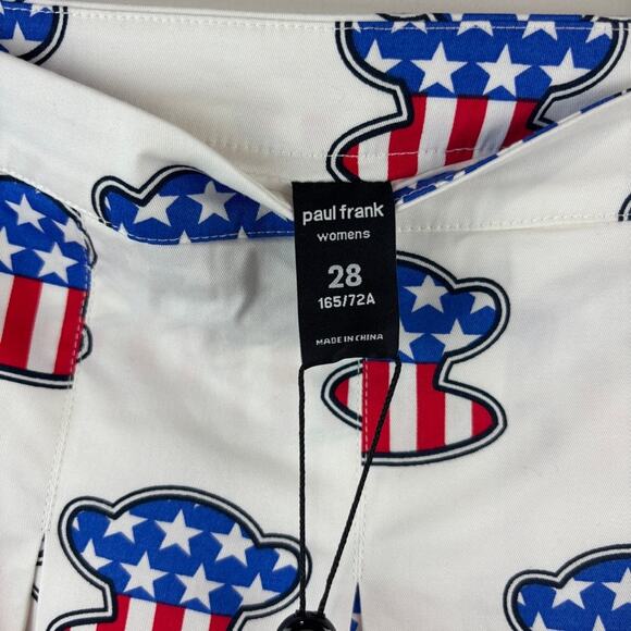 NWT Paul Frank July 4th Mini Skirt Julius Monkey Size 28 - Picture 3 of 5